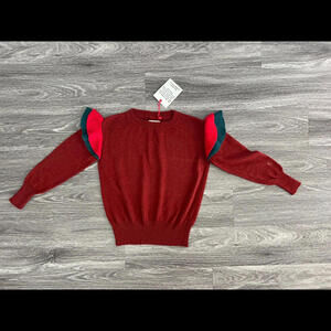 Bobo Choses Blue Sweater 32% Lana Wool !! 8-9Y NEW!!